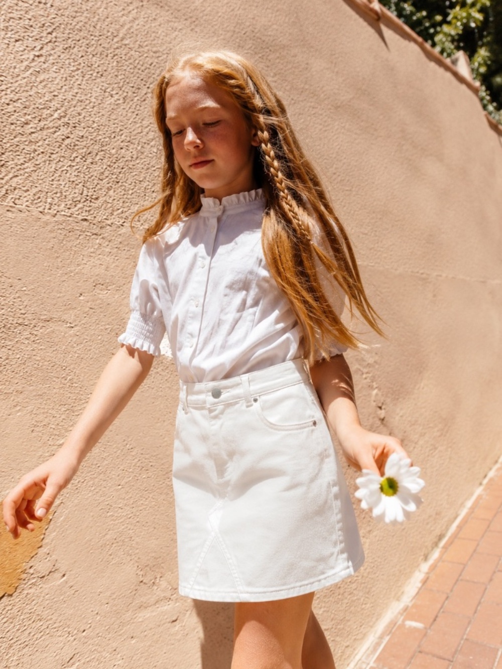 Wonder Nation white denim skirt.